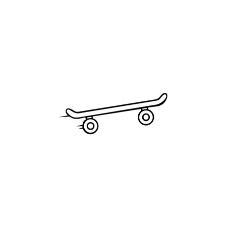 icon of skateboard. Longboard. Skateboard. Vector illustration.のイラスト素材