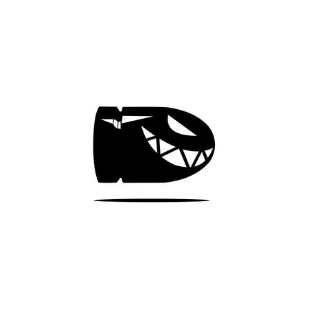 Bullet Icon logo vector isolated on whiteのイラスト素材