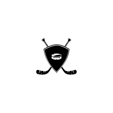 Ice Hockey badge, logo, emblem template, Ice hockey labels and design elementsのイラスト素材