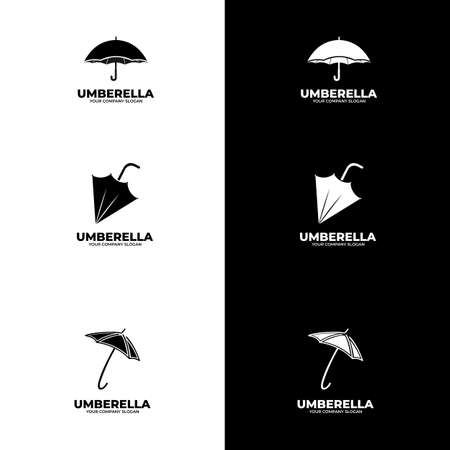 umbrella design. suitable for company , print, digital, icon, apps, and other marketing material purpose. umbrella setのイラスト素材