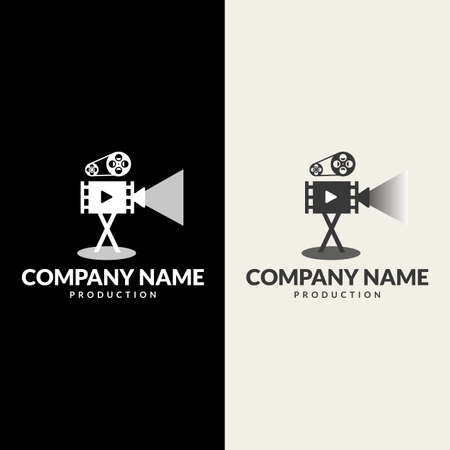 camera photography logo. icon vector template. Minimalist Simple Modern Camera Photography.のイラスト素材