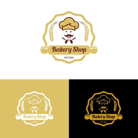 Bakery badge or label retro vector illustration. loaf store, food market, cafe, restaurant etc. Vector Illustrationのイラスト素材