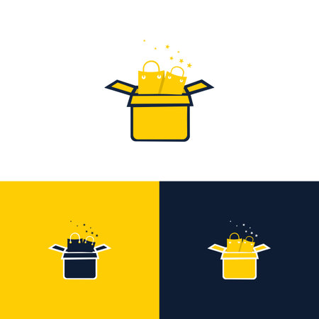 shopping logo template design. Shop Center Logo Template Design Vectorのイラスト素材