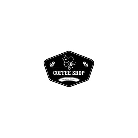 Coffee Logo Template vector icon design. Espresso. Black coffee icon. Vectorのイラスト素材
