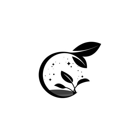 leaf vector logo design. Leaf symbol vector icon illustrationのイラスト素材