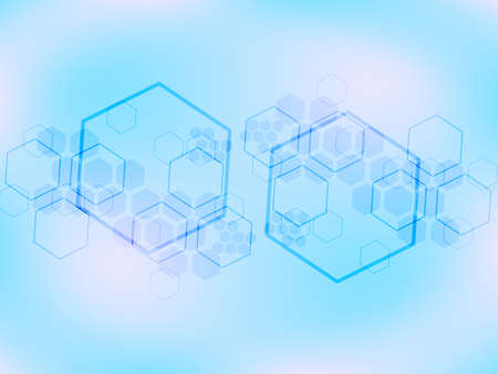Hi-tech medical background. Abstract hexagon background for innovation medicine, health, research and science. Technology polygonal concept. Vector illustration EPS10.のイラスト素材
