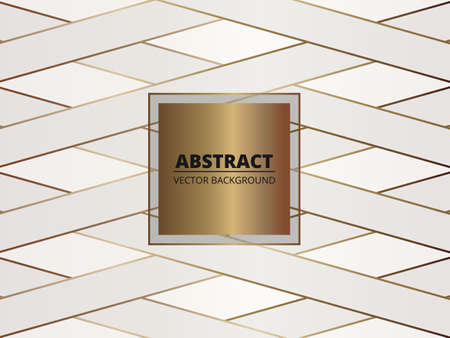 Gold and white luxury art deco abstract background. Vector background can be used in card, pattern, cover design, flyer, book design, poster, website backgrounds, wallpaper, banner for advertising.のイラスト素材