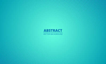 Abstract halftone gradient green teal mint blue background. Cartoon style turquoise green blurred water backdrop. Vector illustration for your banner, graphic design, poster, summer or aqua card.のイラスト素材