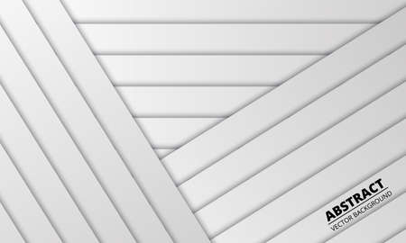 White abstract background with silver lines and shadows. Modern light banner with pepper lines. Modern diagonal abstract texture.のイラスト素材