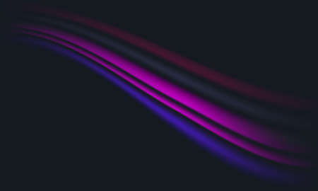 Dark abstract wavy layered multi colors background. Vector 3d illustration.のイラスト素材