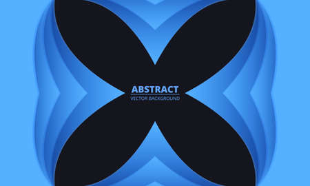 Soft blue light background with abstract arrow shapes. 3d paper cut backdrop. Vector illustration.のイラスト素材