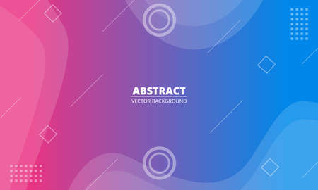 Geometric colorful vector background. Liquid color abstract background design. Fluid shapes abstract composition.のイラスト素材