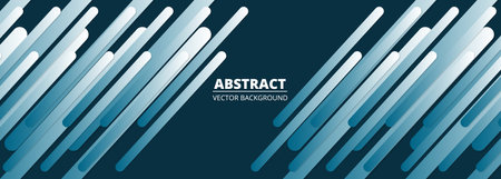 Blue abstract modern dimension wide background with blue and white gradient geometric shapes. Vector illustrationのイラスト素材