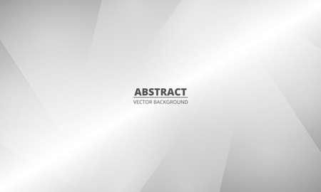 Abstract silver vector background. Modern geometric white and gray gradient background for presentation design. Vector illustrationのイラスト素材