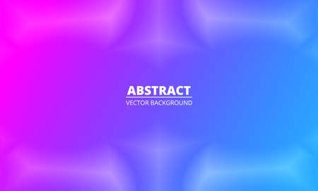 Blue and pink bright abstract background with vector frame effect and futuristic geometric shapes....