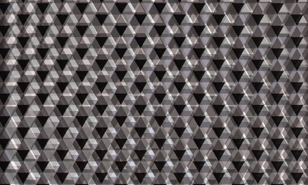 Abstract dark gray background with triangular elements geometric 3d texture. Vector illustration
