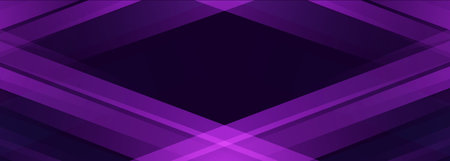 Purple modern abstract wide banner with geometric shapes. Dark purple abstract background. Vector illustrationのイラスト素材