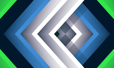 Vector abstract colored geometric 3D background with rhombus and arrows. Vector illustrationのイラスト素材