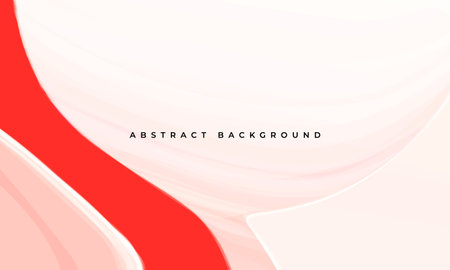 Red and pastel pink vector abstract background with wavy shapes.のイラスト素材