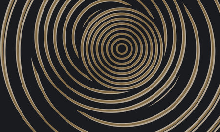 Abstract geometric background with circles and rounded lines. Vector illustrationのイラスト素材