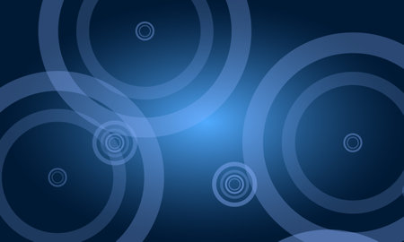 Dark blue abstract geometric background with circle lines for cover, brochure, booklet, banner, business, corporate. Vector illustrationのイラスト素材