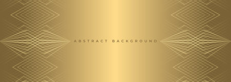 Luxury abstract modern golden background with stripes pattern texture banner design. Vector illustrationのイラスト素材