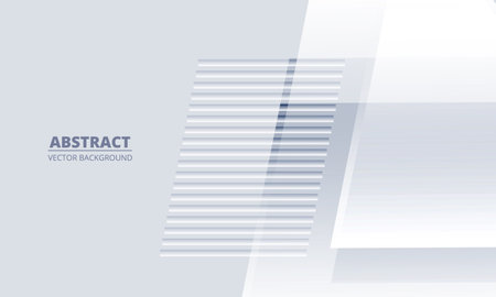 Soft gray abstract modern background design with striped lines and geometric shapes. Vector illustrationのイラスト素材