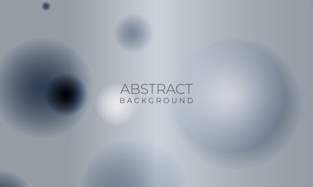 Abstract modern geometric background with circle shapes and spheres in upward blue trending color of 2024. Vector illustrationのイラスト素材