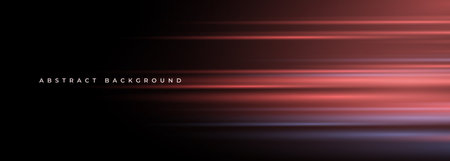 Black and red modern abstract background with blush glowing movement and high-speed light effect. Vector illustrationのイラスト素材