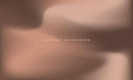 Bright brown holographic background. Mocha mousse color of the year 2025. Abstract liquid gradient creative banner. Blurred soft blend color gradation minimalist texture. Vector illustration.のイラスト素材