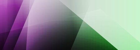 Pink and green modern abstract wide banner background with geometric shapes. Vector illustrationのイラスト素材