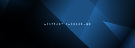 Blue geometric background with texture. Nighttime themed triangular pattern with highlights. Deep...