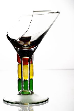 goblet, traffic light, warning, alcoholismの写真素材