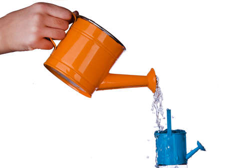 Garden watering canの写真素材