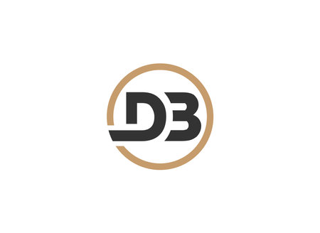 DB logo Design Template Vector Graphic Branding Element.のイラスト素材