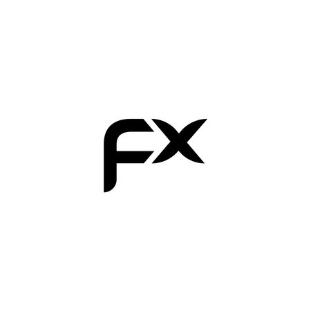 FX logo Design Template Vector Graphic Branding Element.のイラスト素材