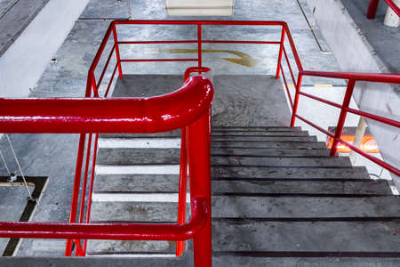 Stairs from a urban parking.の写真素材