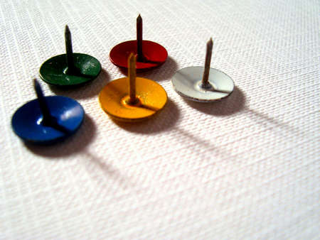 Pins of different coloursの写真素材
