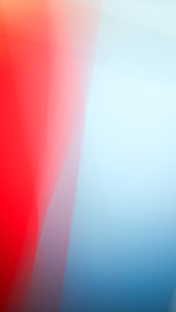 abstract background of blue, red and yellow colors with some smooth lines in it