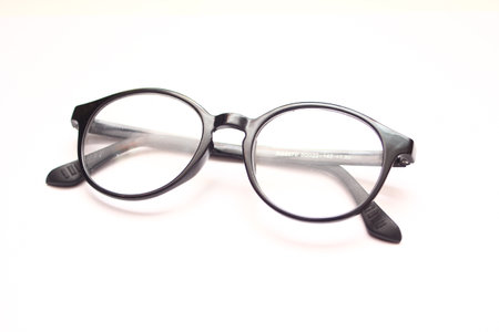 Glasses isolated on a white background. Eyeglass frame.の写真素材