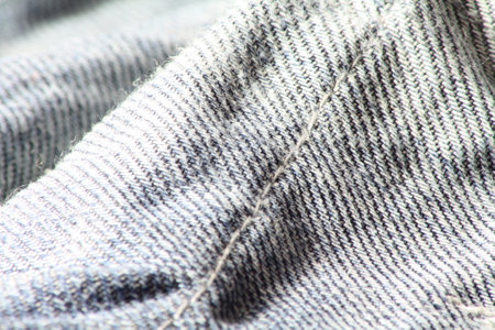 Close-up of blue jeans and denim details.
