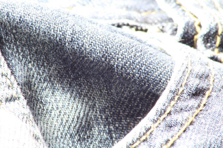 Close-up of blue jeans and denim details.