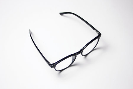 Glasses isolated on a white background. Glasses for sight and vision correctionの写真素材