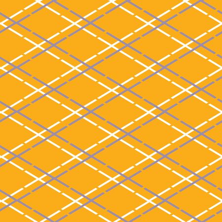 Vector geometric diamond repeating seamless pattern with solid lines and dashes. Perfect for wallpaper, scrap booking and fabric.のイラスト素材
