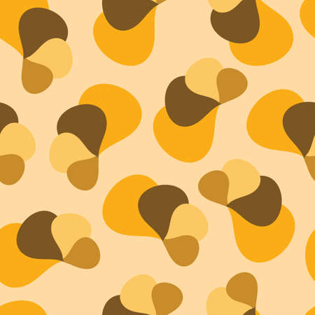 Vector Retro shapes repeating pattern. Perfect for scrapbooking, wallpaper and fabric.のイラスト素材