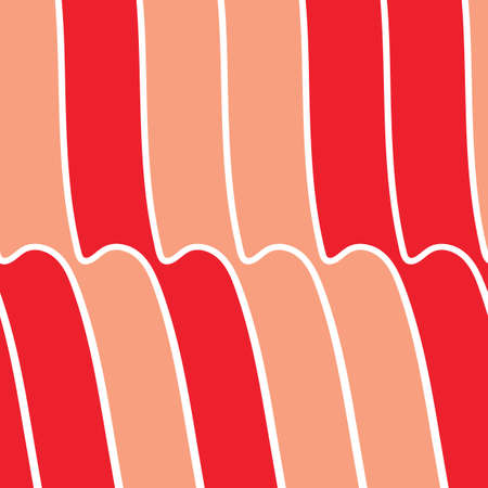Vector seamless repeating retro seamless wavy pattern. Perfect for fabric, scrapbooking and...