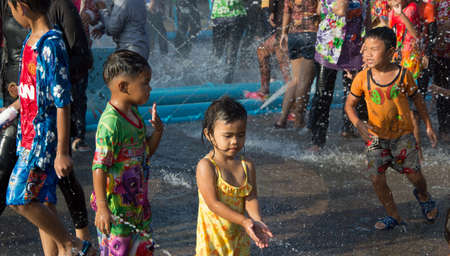 songkran festival thailandのeditorial素材