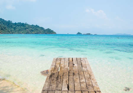 bridge in the seaの写真素材