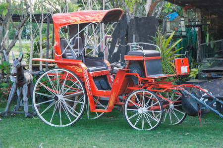 red carriageの写真素材