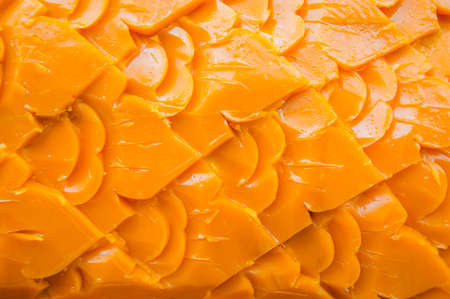 the big candle festival in thailandの写真素材